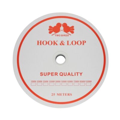 Self-Adhesive Velcro Tape Black 580 PESNylon Loop - 25m